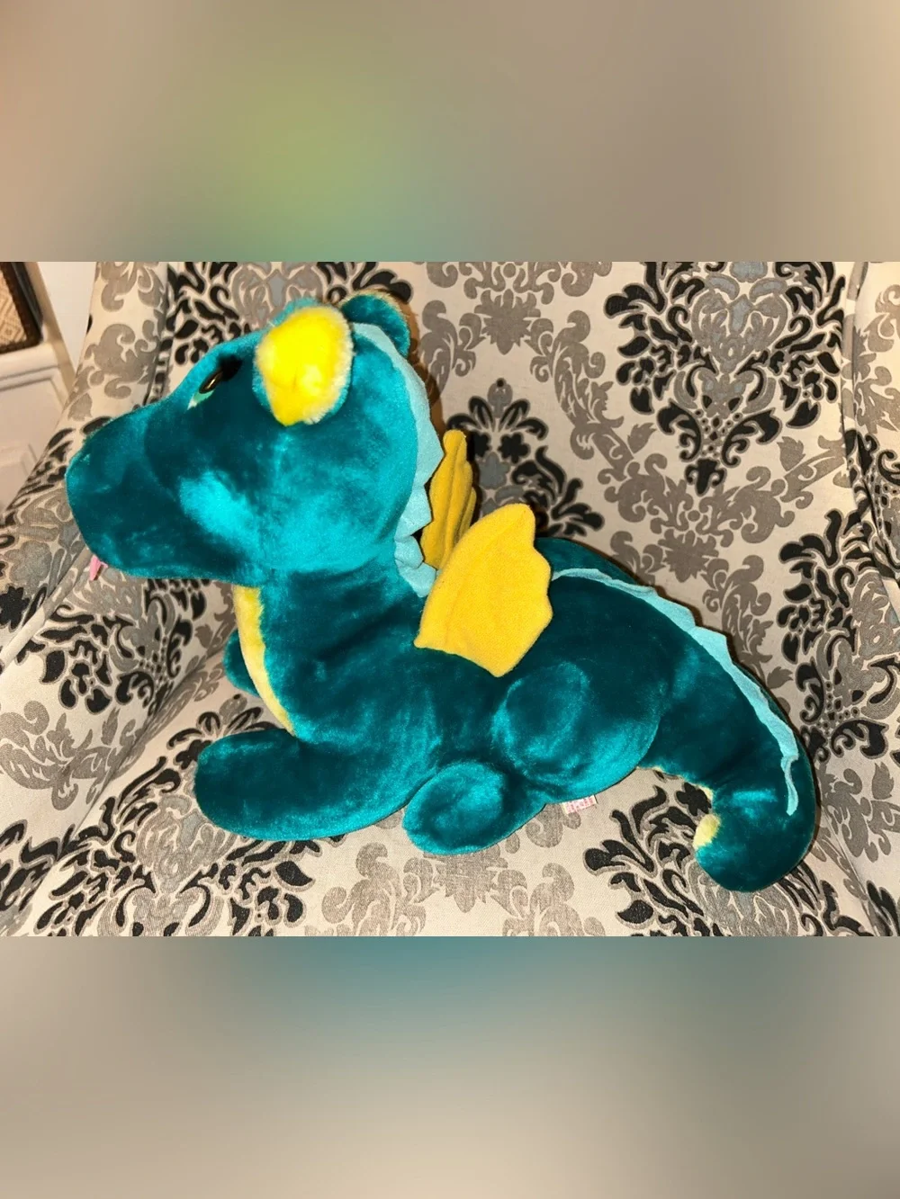 Fun Farm Dakin 1987 Vintage 80s Green Plush ‘Puff The Magic Dragon’ 16